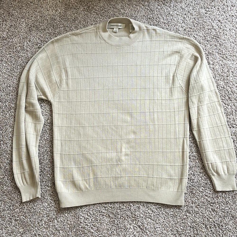 Pronto-uomo large mock turtle-neck.